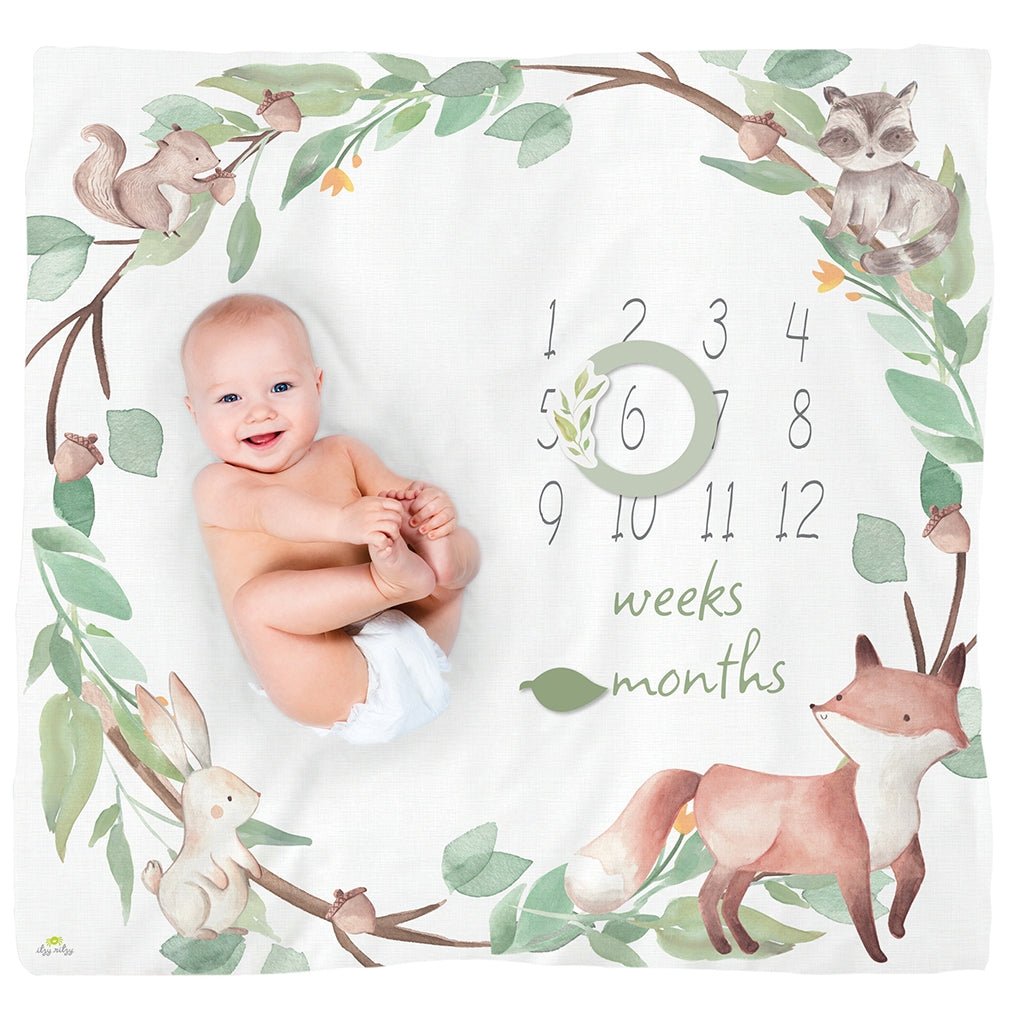 Milestone Blanket - Woodland